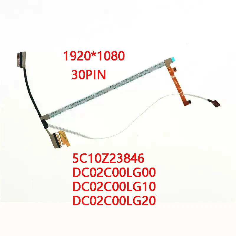 

New Genuine Laptop LCD EDP FHD Cable for LENOVO Thinkpad E14 Gen 2 30PIN GE420 5C10Z23846 DC02C00LG00 G10 DC02C00LG20