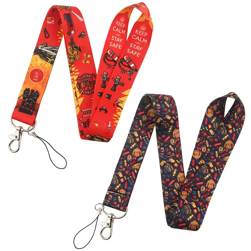 

Цепочка для ключей, шнурок для ключей от героев пожарных, 10 шт.