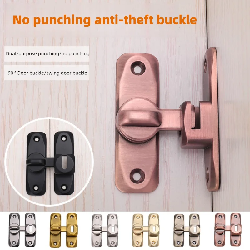 ล็อคประตูบานเลื่อนสีดำ ล็อคประตูบานเลื่อนสำหรับงานหนัก ล็อคป้องกันการโจรกรรม การป้องกันความปลอดภัย โครงสร้างที่แข็งแรง 1