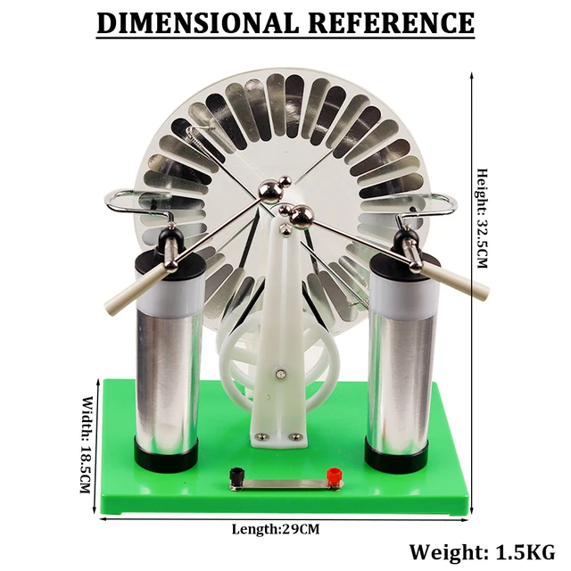 Electrostatic Generator Demonstration Tool Educational Physics Equipment 4