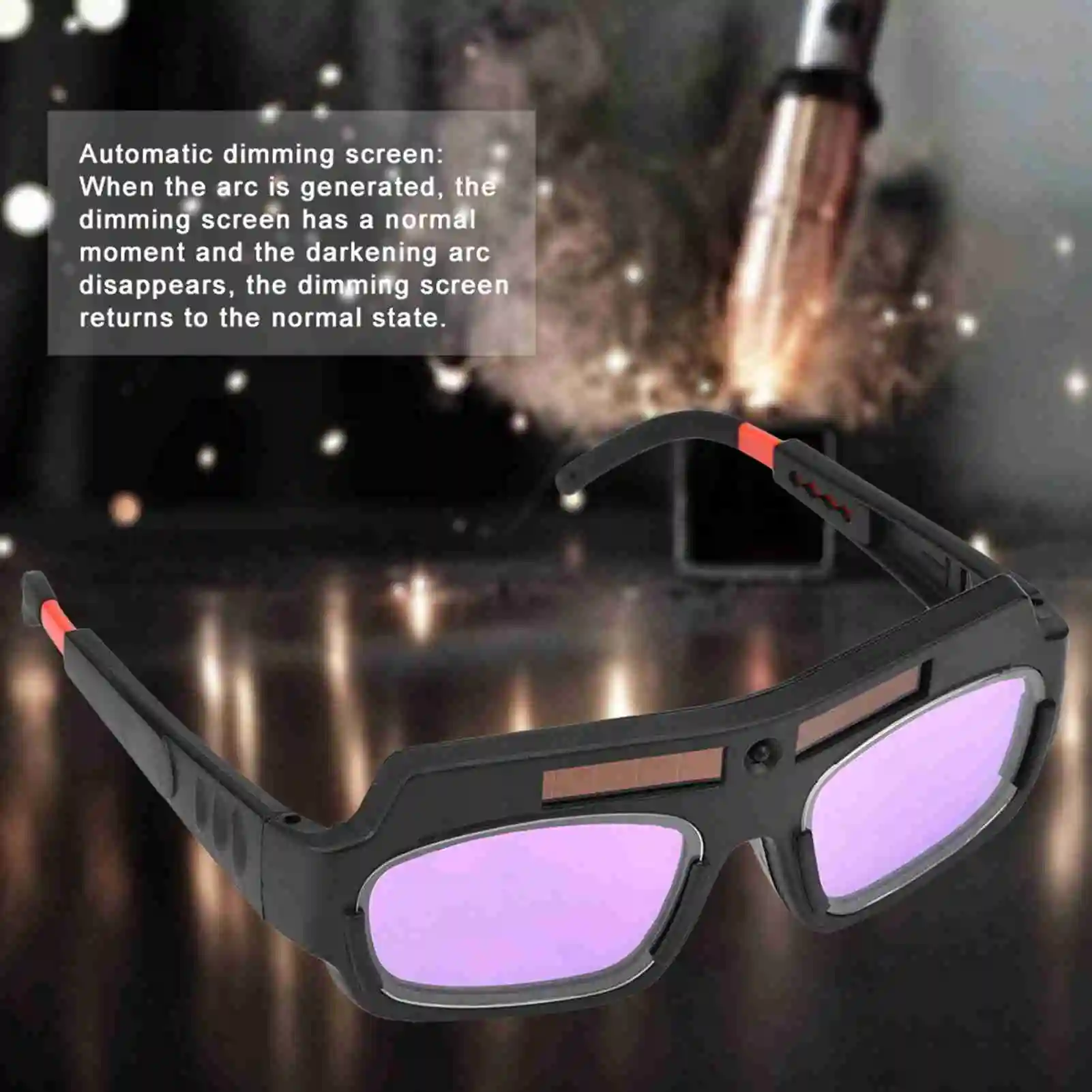 Welding Glasses Solar Auto Darkening Protective Welding Glasses Goggle for Argon Arc Welding