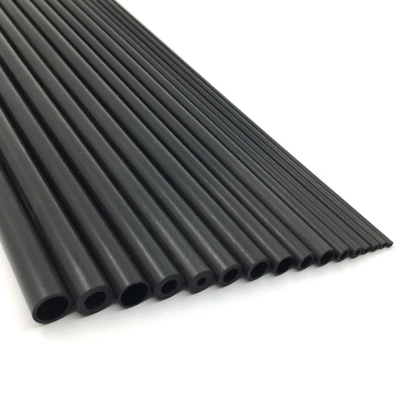 Carbon Fiber Rod/Carbon Fiber Tube Dia 1mm-5mm Length 200mm 400mm 500mm For Airplane Matte Pole 1/5pcs