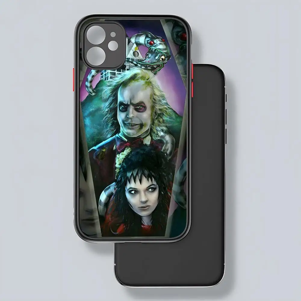 thumbnail image 1 of B-Beetlejuice Handbook-es Phone Case Matte Transparent For 16 15 IPhone 12 11 13 Pro Max X XR 8 Plus Back Cover, 1 of 5