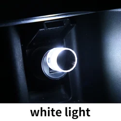 Mini USB LED Portable Ambient Light for Car Interior Decoration (White light)