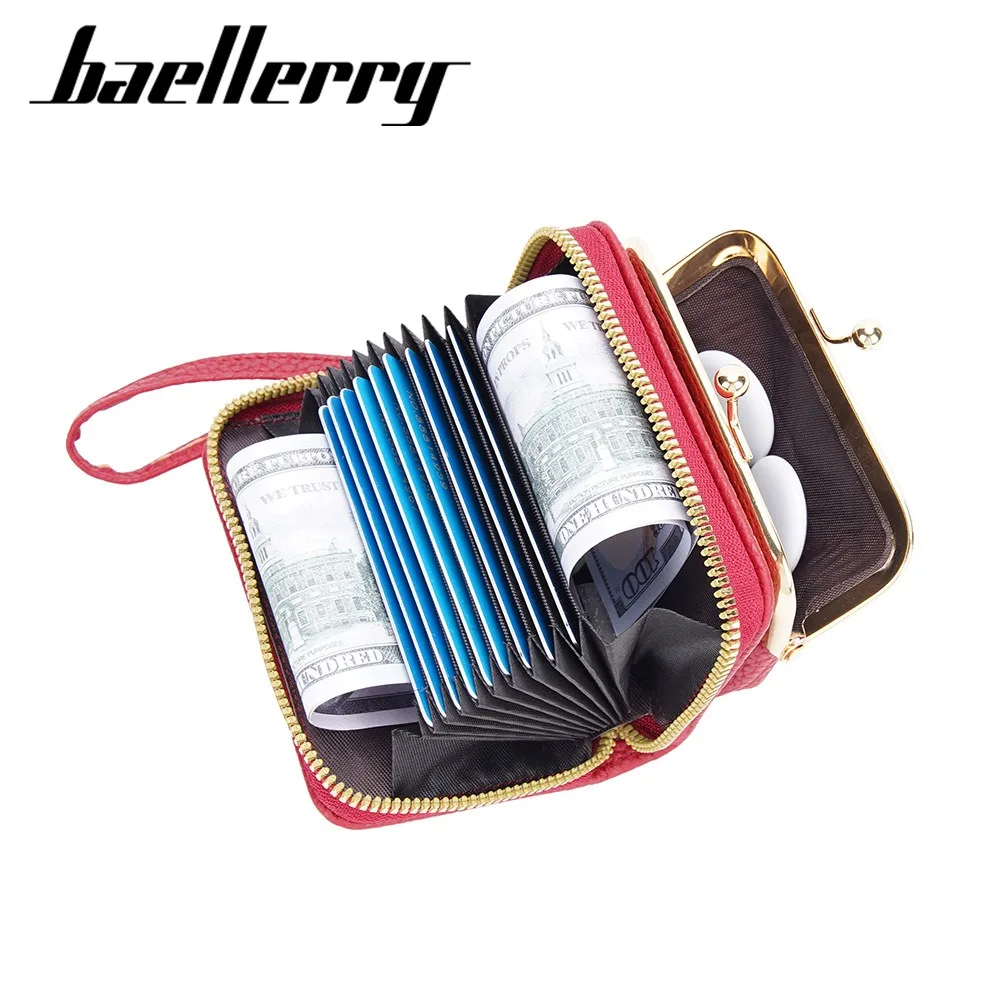 Women's Zippered Hand Carry Wallet - Accordion Card Organizer with 12 Slots & Coin Pocket