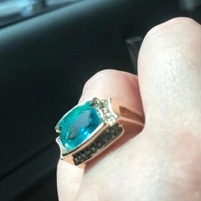 Ring Jewelry Accessories Inlaid Oval Crystal Zirconium For Women Party gold color rings,gold color ring,finger ring,zircon crystal ring,jewelry accessories