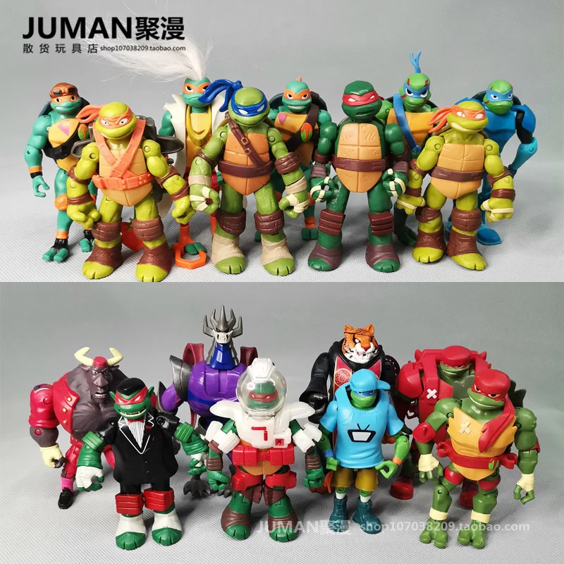 Playmates Teenages Mutant Ninja Turtles Leonardo Raphael Splinter Shredder Joint Movable Doll Anime Villain Figures Model Toys