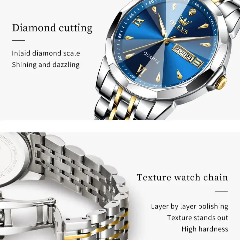 OLEVS Quartz Fashion Couple Watches