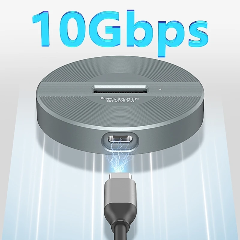 USB TypeC 10Gbps SSD 도크 지원 Nvme 솔리드 디스크 드라이브 인클로저 베이스 QXNF