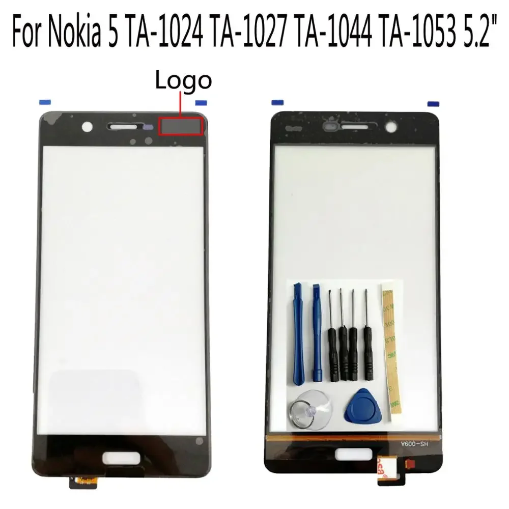 Shyueda 100% Nuovo 5.2 "Per Nokia 5 Ta-1024 Ta-1027 Ta-1044 Ta-1053 Digitalizzatore Touch Screen Esterno In Vetro Anteriore