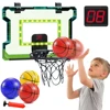 VATOS Mini Basketball Hoop Shooting Game Set Toy Electronic Score Board Auto Sound Light For Kids Teens Adults Indoor Games 1
