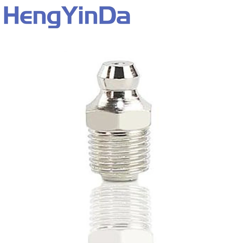 Grease gun nozzle m10 national standard nickel-plated straight nozzle car truck excavator forklift universal set grease