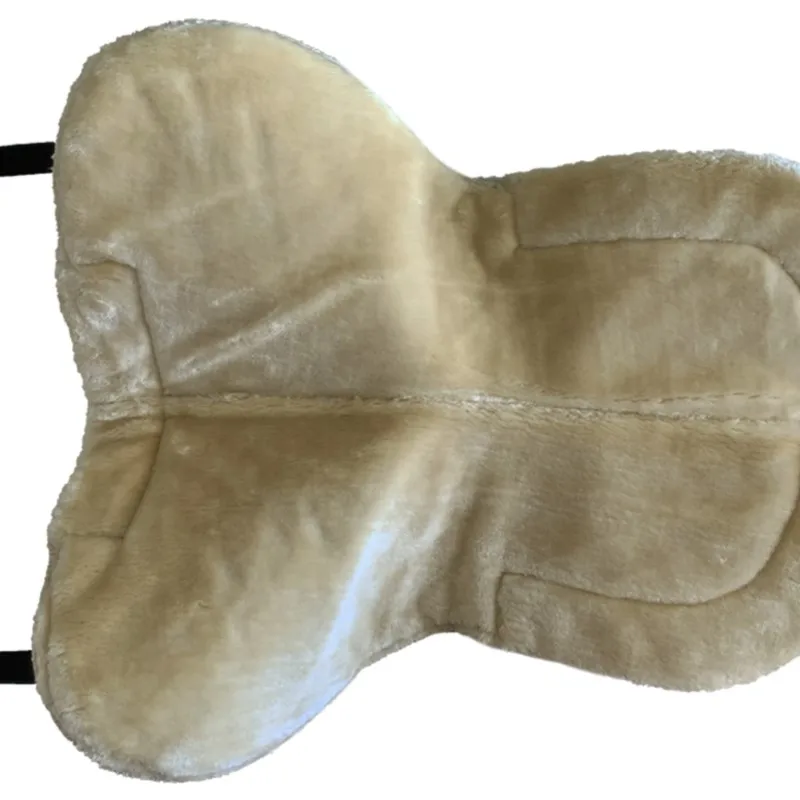 Horse Harness Equestrian Balance Pad Wool-like Saddle Cushion British Saddle Auxiliary Cushion Shock Absorption Thick