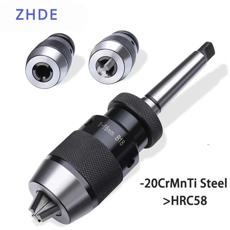 

B10 B12 B16 B18 B22 Self tightening drill chuck MT1 MT2 MT3 MT4 C6 C8 C12 C16 C20 R8 Morse Drill Chuck Lathe 1-10 1-13mm 1-16mm