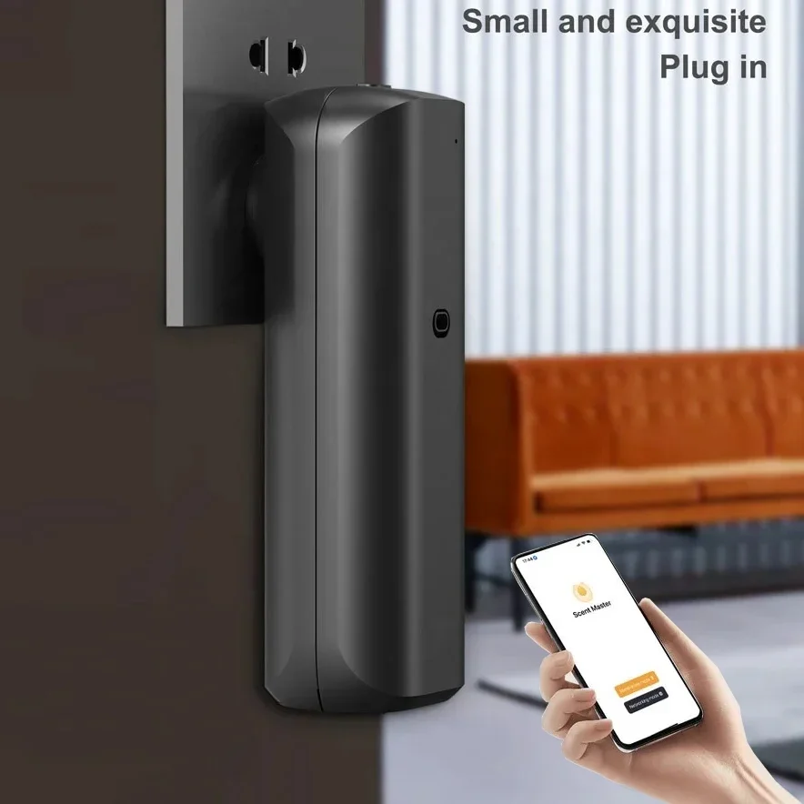 Diffusore di aromi portatile senza acqua Smart Waterless per oli essenziali, 300 m³, con spina per presa a muro, ideale per ambienti ampi, casa e ufficio._voghion.com