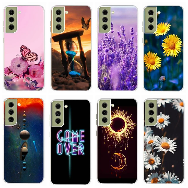 For Samsung Galaxy S21 FE 5G Case Shockproof Fundas Cute Painted Silicone  Slim Soft Cover For samsung S21 FE S21fe Bumper Cases