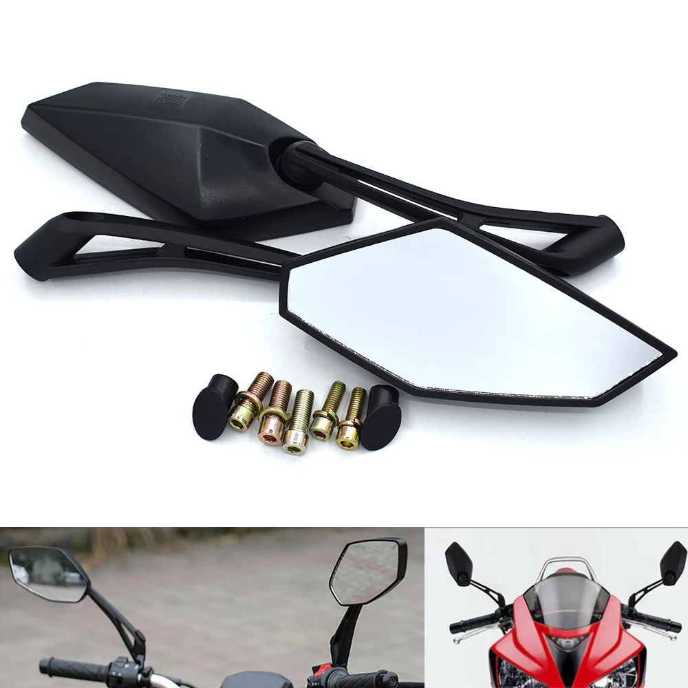 범용 오토바이 백미러, 혼다 CB400 CB500F CB500X CB599 CB600/F CB650F CB1000 용 사이드 백미러, 8mm, 10mm