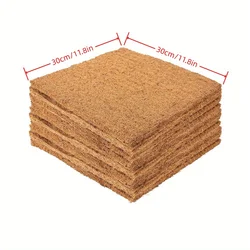Eco-Friendly Coconut Coir & Palm Fiber Chicken Nesting Pads - Reusable Hen Bedding Mats - 3pcs (Coconut)