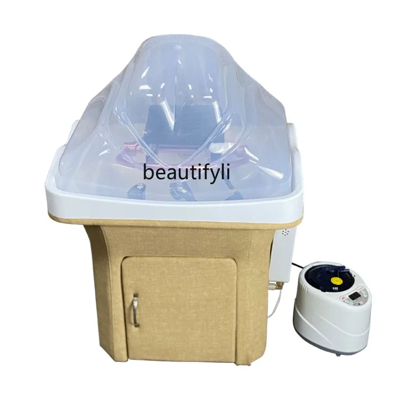 Mobile Head Treatment Shampoo Basin with Water Circulation Sauna Machine Beauty Salon Hair Care Hall Ear Cleaning Bed wool felt sauna hat hair head protection anti heat spa sauna hat cleaning cap keep warm sauna hat bathroom accessories