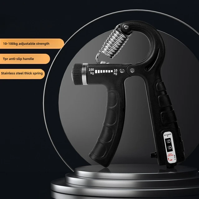 10-100Kg Adjustable Heavy Gripper Fitness Hand Exerciser Grip FatGrip Wrist Increase Strength Spring Finger Pinch Carpal Expande 4