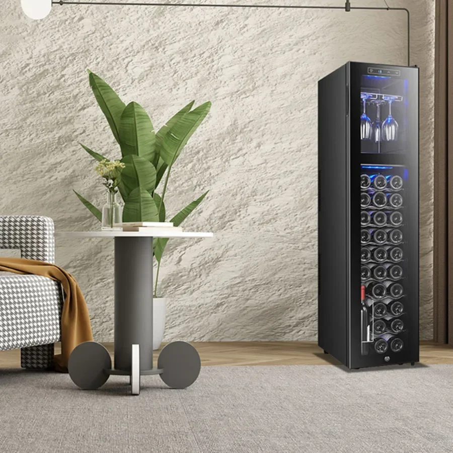 Narrow Wine Cabinet Living Room Corner Houses Home Decorative Cooler Mobile Wine Rack Refrigerator Armoire Restaurant Furniture