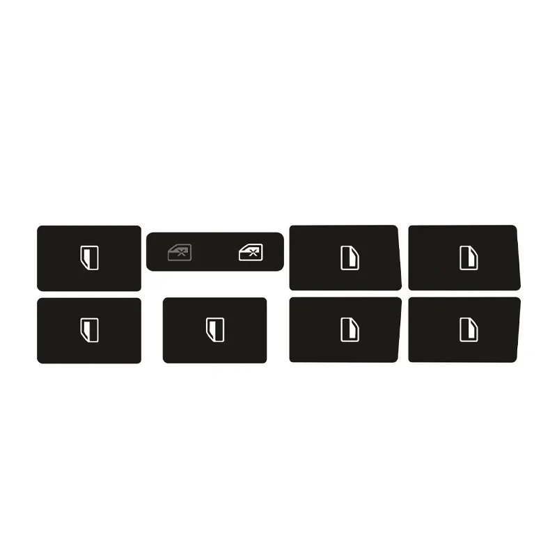 Button Repair Decal Sticker Set for Door Lock and Window Air Conditioner