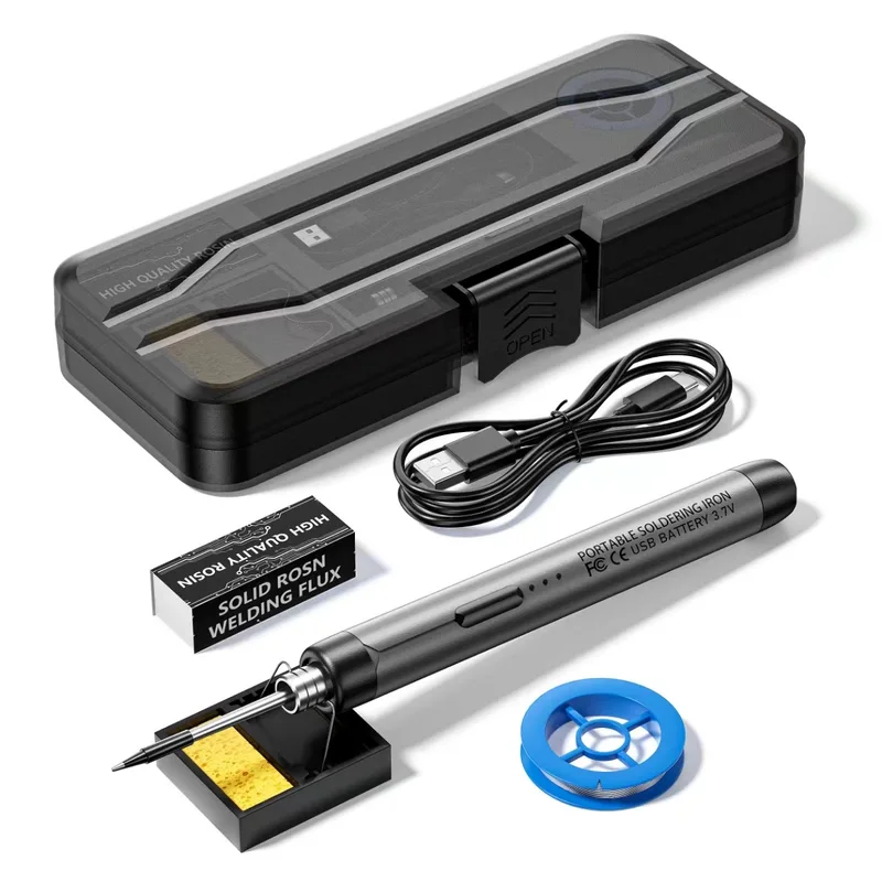 USB Wireless Digital Electric Soldering Iron Kit Cordless