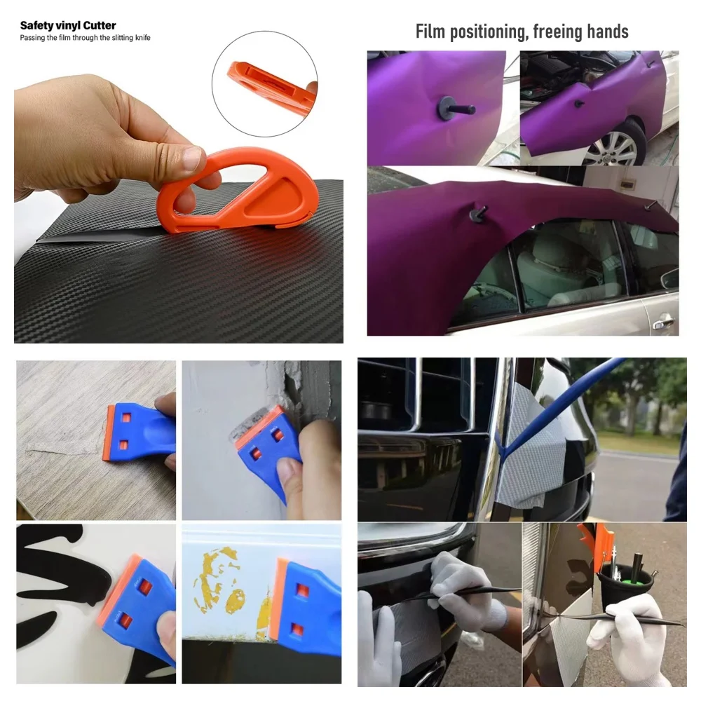 26-Piece Professional Car Wrap Tool Set Scrapers Film Cutting Knife Positioning Film Application Tools Gloves