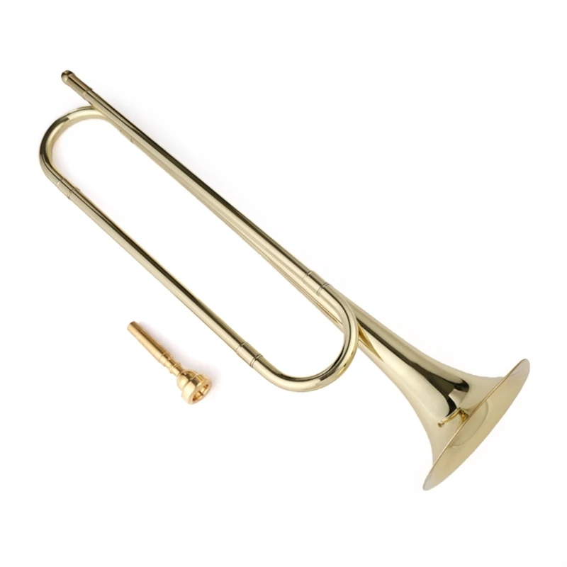 Children Teenager School Band Durable Strong Practical Music Instrument Students Brass Trumpet Lightweight Bugle Trumpet Concert Bugle