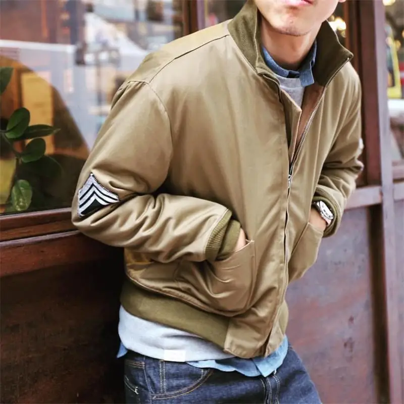 2023 Brad Pitt Fury WW2 Military Tanker Bomber Jacket 100% Cotton Spring Autumn Windbreaker Coat for Men 6