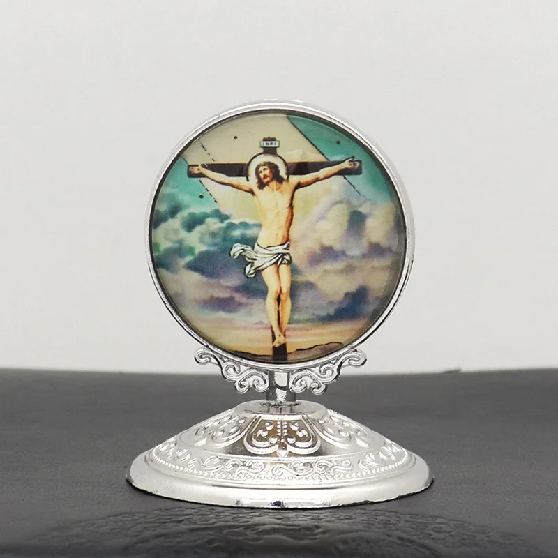 Christian Statue Catholic Christ Angel Jesus Virgin Mary Icon Holy Statue Home Car Desktop Decoration