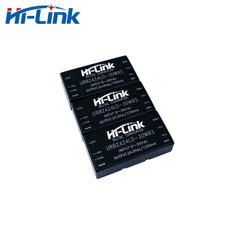 Hi-Link Household Factory 24V 1.25A Output DCDC Step Down Module 9-36V Input URB2424LD-30WR3 91% Efficiency Isolated Converter