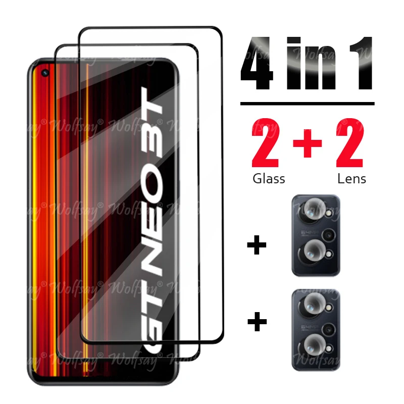 For Realme Gt Neo 3T Glass For Realme Gt Neo 3T Tempered Glass Screen Protector Camera Film For Realme Gt Neo 3T 3 2 2T Glass