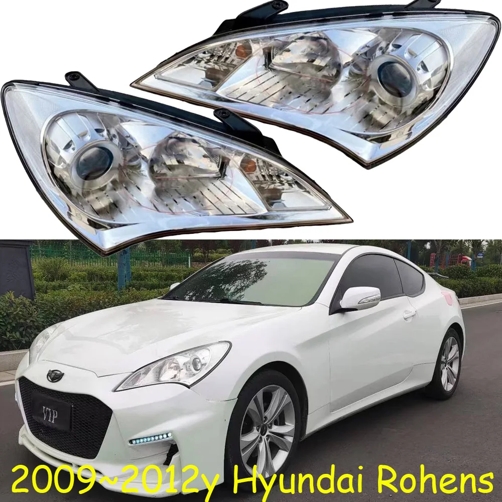 

1 шт., автомобильный налобный фонарь на бампер для Hyundai Rohens Coupe 2009 ~ 2012y, автомобильные аксессуары, фара для Hyundai Rohens, противотуманная фара
