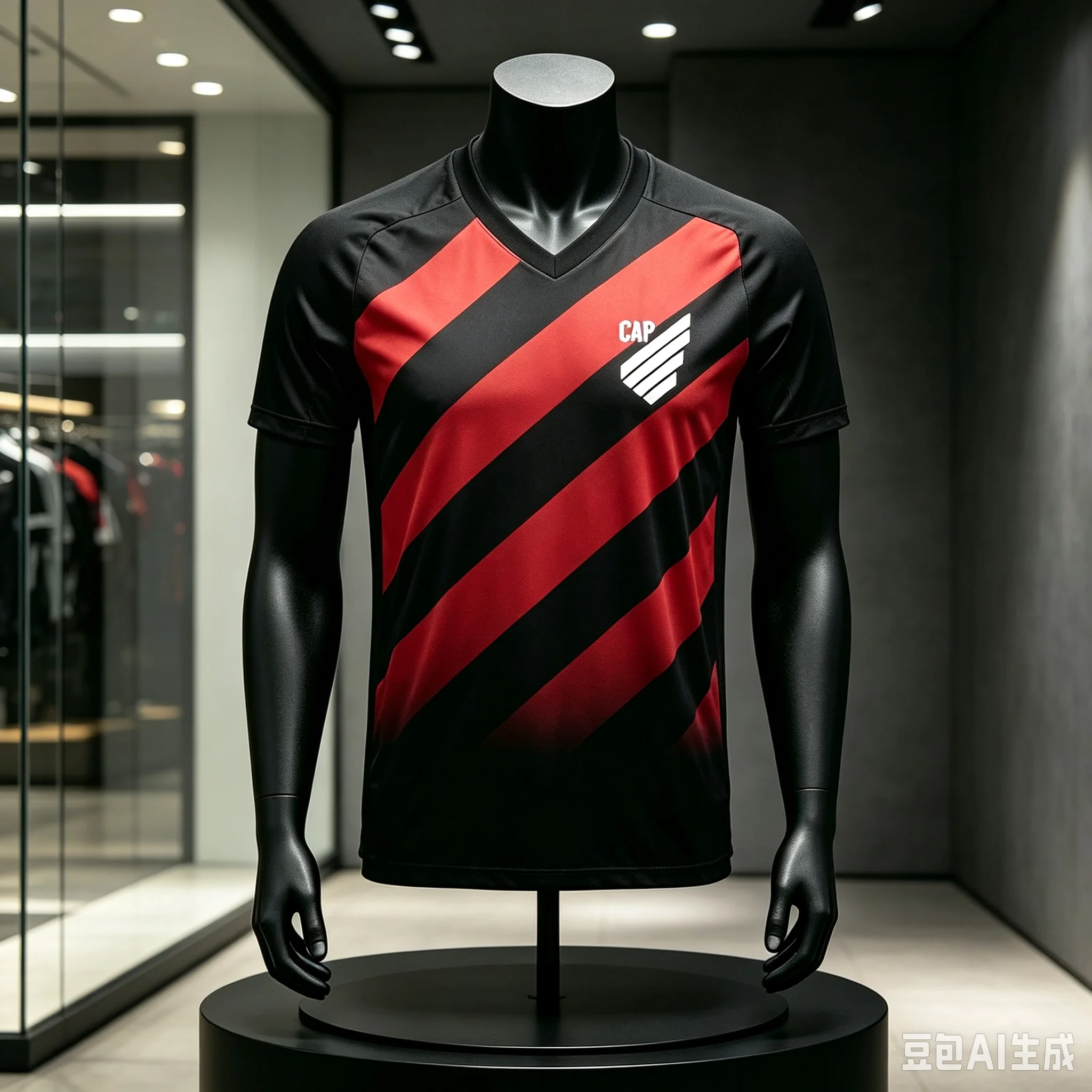 Herren Athletico Paranaense Fußballtrikot Schnelltrocknend Kurzarm Fußballshirt Brasilien Serie Trainings-Fan-Uniform Sportbekleidung
