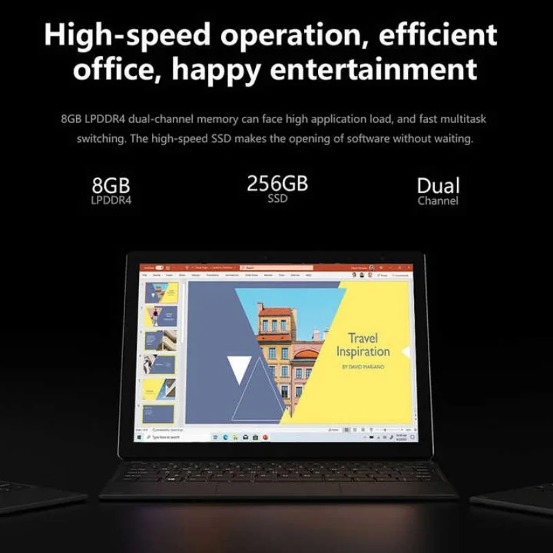 12 INCH CHUWI CWI535 UBook Tablet LPDDR3 12GB RAM 512GB ROM Windows 11 Home N4120 2160 x 1440 IPS Screen HDMI-C 4