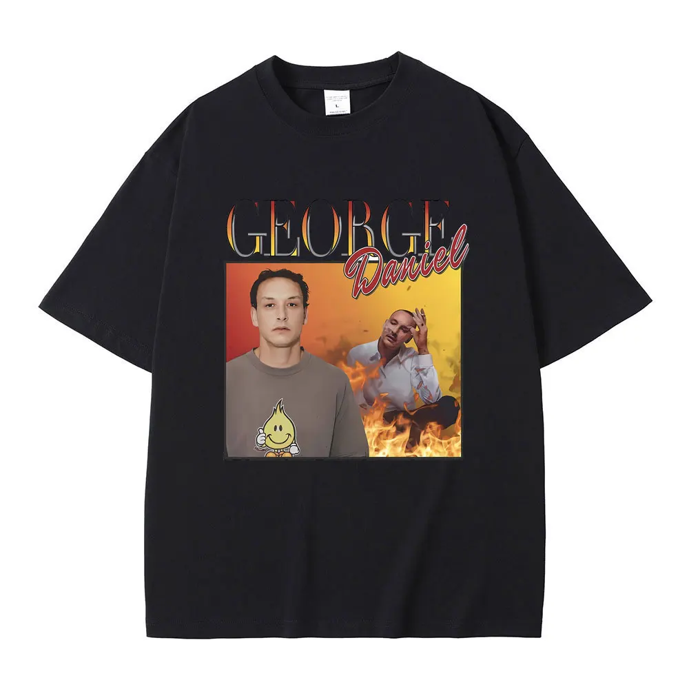 

Rock Band The 1975 George Daniel Graphic Print T-shirt Summer Men Women Vintage Oversized Tshirt Male Indie Alternative T Shirts