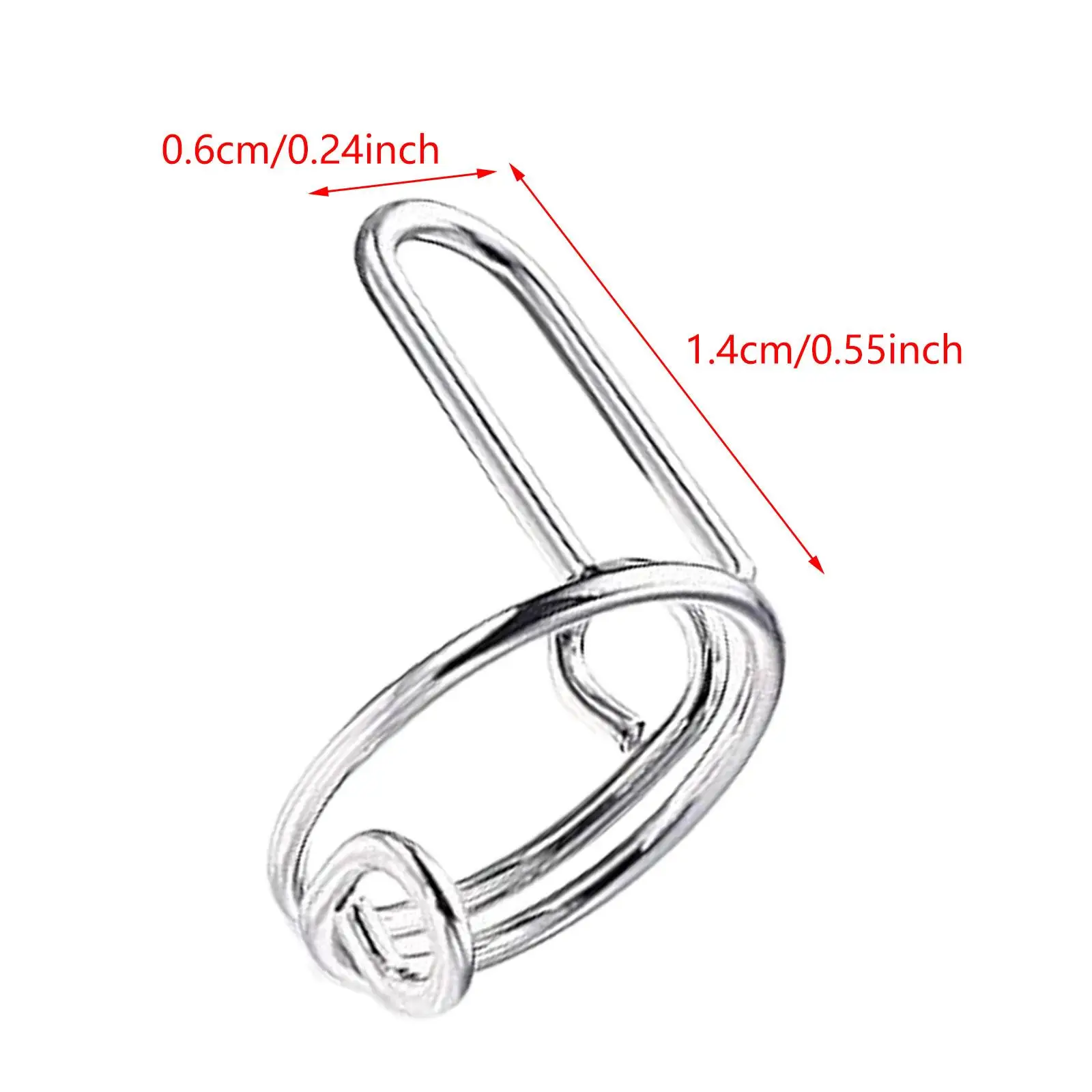 아크릴 손톱용 손톱 반지, 데일리 착용, 탈착식, 크기 조절 가능, DIY 소녀 금속 분리형, 접착제 없음, 10x