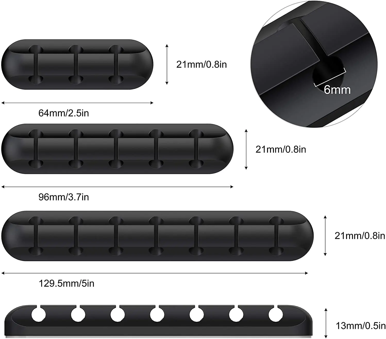 Elough Cable Organizer USB Cable Winder Desktop Tidy Management Clips Cable  Holder For Mouse Headphone Wire Organizer Protector