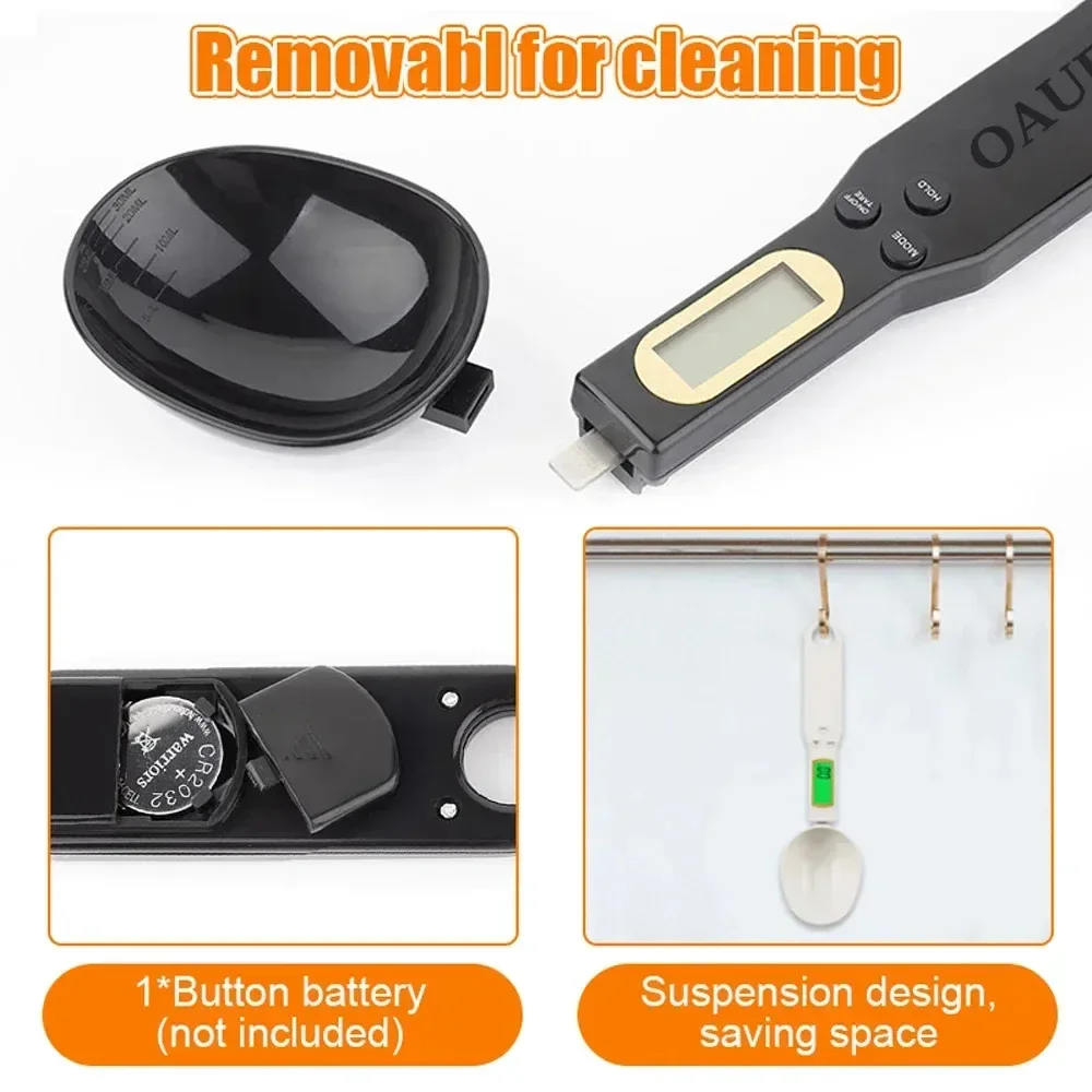 Mini Spoon Scale Digital Kitchen Scale Electronic LCD Food 0.1-500g Weight Measuring Kitchen Tool for Milk Coffee electronic kitchen scale