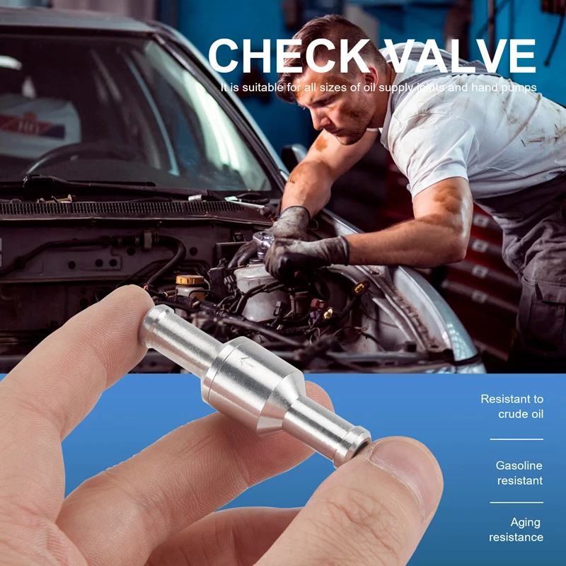 Check Valve Brake Servo Booster No Return Inline One Way Valve Non Return Vacuum Hose Aluminum