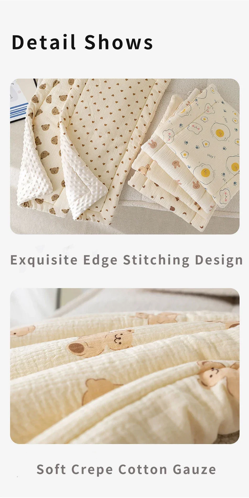 Cartoon Baby Stroller Seat Cushion