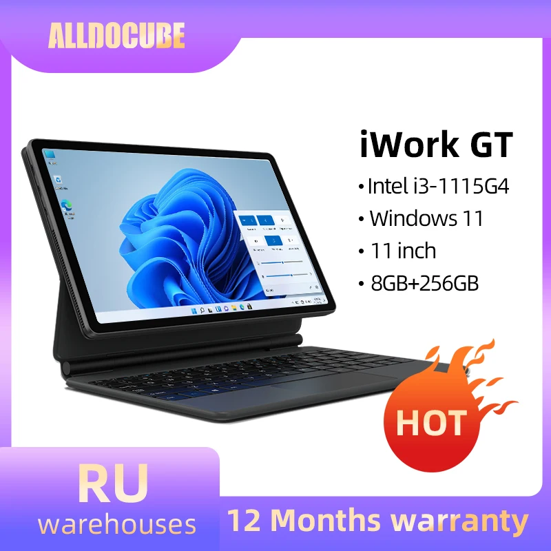 ALLDOCUBE iWORK GT (Core i3-1115G4) 11-inch Tablet PC 2-in-1 Business  Office Standard Windows 11 8G+256G SSD