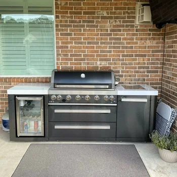 -Ensemble de cuisine extérieure Cuisine extérieure modulaire Cuisine extérieure en acier inoxydable 1