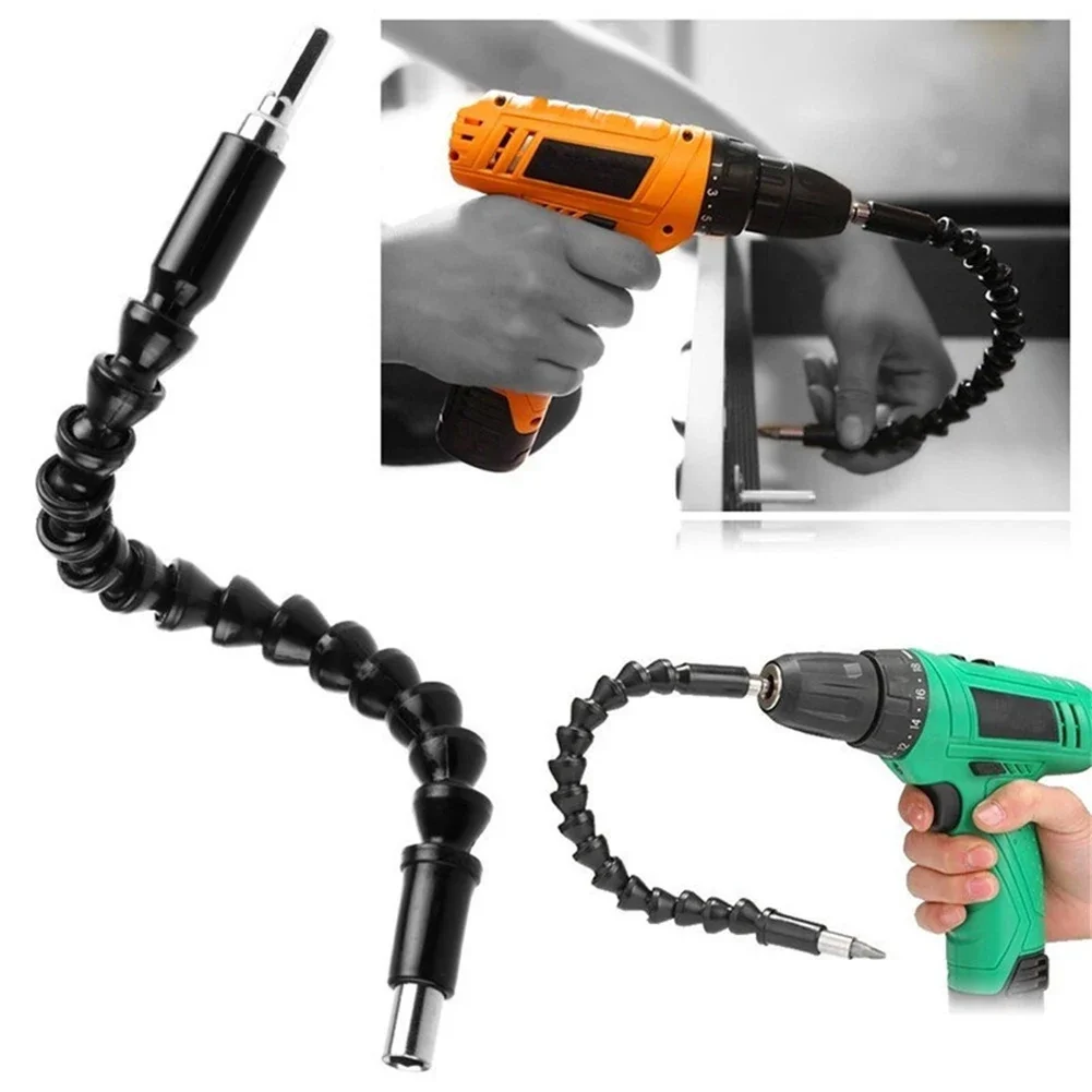 Flexible Shaft Electric Screwdriver Batch Hex Shank Drill Bit Extension Rod Hose Screwdriver Drill Bit Connect Link Socket Tool 9pcs hose clamp ring plier clip set flexible cable plier swivel jaw tool remover auto hand tool set