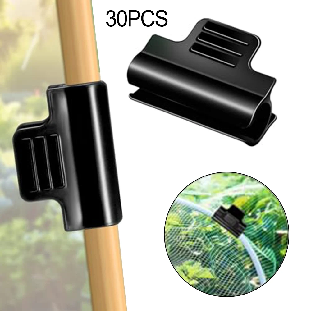 

30Pcs Greenhouse Film Clamps Shade Cloth Clips Garden Tarpaulin Netting Tunnel Hoop Pipe Clamp Shed Row Cover Clamps