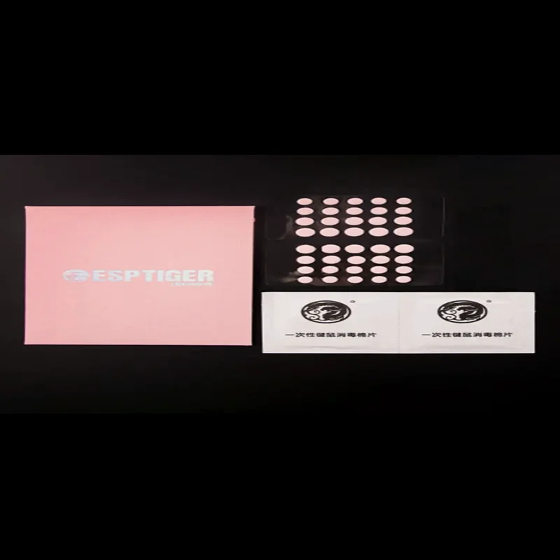 새로운 40PCS Esports Tiger ICE V2 마우스 액세서리 발 스티커 DIY 작은 점 발 패드 Arc Edge Esports 5.5MM 6MM 6.5MM 7MM 8MM