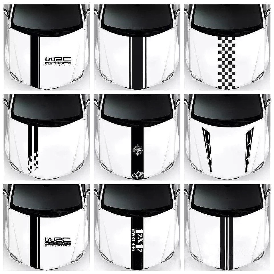 

Hood Car Sticker Personalized Stripe Stickers Auto Modified Body Sticker Hot-selling Car Accessories Decoration Covering Film