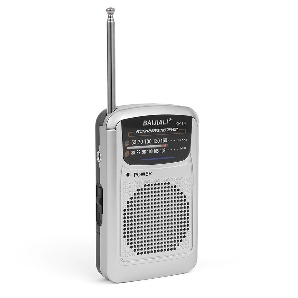 AM FM Radio Easy Adjustment Battery Portable Retro Radio With Telescopic Antenna Radio Player For Elder Home Walking Running