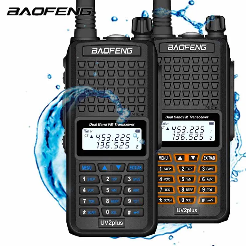 

Baofeng Professional Walkie Talkie BF-UV2plus 10W Powerful Dual Band VHF/UHF TWO Way Radio Typ-C UV5R Pro UV9R Plus